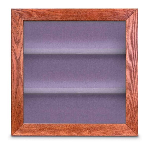 Outdoor Enclosed Combo Board, 42"x32", Black Frame/Green & Rubber